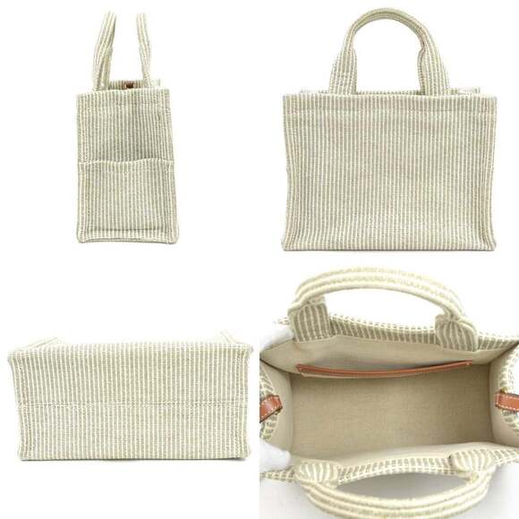 Celine Small Cabas Thais Handbag Shoulder Bag in Brown and Beige Canvas/Leath... - Picture 2 of 5